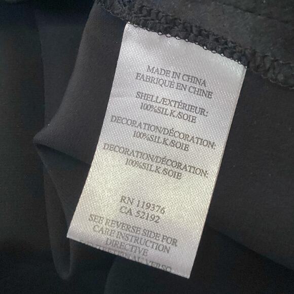 Helmet Lang 100% Silk Method Cutout Shift Dress Black Gray Marble Print P XS - Picture 11 of 12